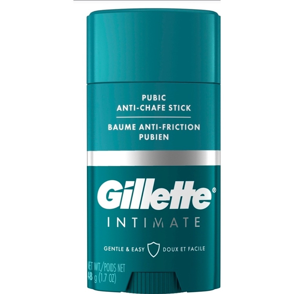 Gillette Intimate Pubic Anti-Chafe Stick 1.7 oz 48g Gentle Skin Protection Balm